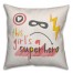 This Girl's a Super Hero 16x16 Spun Poly Pillow
