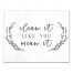 Clean it Like You Mean it 11x14 Canvas Wall Art