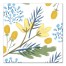 Yellow Botanicals 16x16 Canvas Wall Art