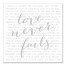 Love never fails Canvas Wall Art