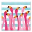 Flamingo Party 16x16 Canvas Wall Art