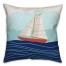 Sailboat on Waves Pillow