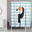 Toucan on Blue 71x74 Shower Curtain
