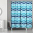Blue Waves 71x74 Shower Curtain