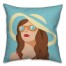 Retro Pool Girl Pillow