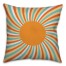Retro Swirl Sun Pillow