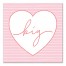 Big Script Heart 12x12 Canvas Wall Art