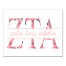Floral Greek Letters Wall Art