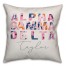 Bright Florals - Alpha Gamma Delta 18x18 Personalized Spun Poly Pillow