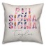 Bright Florals - Phi Sigma Sigma 18x18 Personalized Spun Poly Pillow
