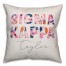 Bright Florals - Sigma Kappa 18x18 Personalized Spun Poly Pillow