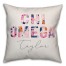 Bright Florals - Chi Omega 18x18 Personalized Spun Poly Pillow