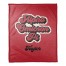 Retro Script - Alpha Omicron Pi 50x60 Personalized Coral Fleece Blanket