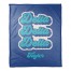 Retro Script - Delta Delta Delta 50x60 Personalized Coral Fleece Blanket