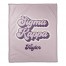 Retro Script - Sigma Kappa 50x60 Personalized Coral Fleece Blanket