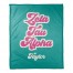 Retro Script - Zeta Tau Alpha 50x60 Personalized Coral Fleece Blanket