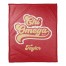 Retro Script - Chi Omega 50x60 Personalized Coral Fleece Blanket
