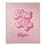 Retro Script - Phi Mu 50x60 Personalized Coral Fleece Blanket