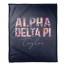 Bright Florals - Alpha Delta Pi 50x60 Personalized Coral Fleece Blanket