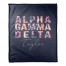 Bright Florals - Alpha Gamma Delta 50x60 Personalized Coral Fleece Blanket