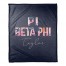 Bright Florals - Pi Beta Phi 50x60 Personalized Coral Fleece Blanket
