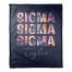 Bright Florals - Sigma Sigma Sigma 50x60 Personalized Coral Fleece Blanket