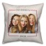 Simple Photo Border - Chi Omega 18x18 Personalized Spun Poly Pillow