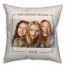 Simple Photo Border - Phi Sigma Sigma 18x18 Personalized Spun Poly Pillow