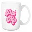 Retro Phi Mu 15 oz Personalized Mug