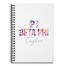 Floral Pi Beta Phi 6x8 Personalized Ruled Spiral Notebook