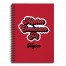 Retro Alpha Omicron Pi 6x8 Personalized Ruled Spiral Notebook