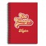 Retro Chi Omega 6x8 Personalized Ruled Spiral Notebook