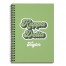 Retro Kappa Delta 6x8 Personalized Ruled Spiral Notebook