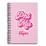 Retro Phi Mu 6x8 Personalized Ruled Spiral Notebook
