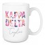 Floral Kappa Delta 15 oz Personalized Mug