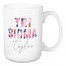 Floral Tri Sigma 15 oz Personalized Mug