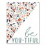 Designs Direct Creative Group Be You-Tiful Coral Terrazzo 11x14 Canvas Wall Art