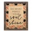 Designs Direct Creative Group Do What Makes Your Soal Shine Terrazzo 14x11 Framed Wood Print