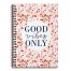 Designs Direct Creative Group Good Vibes Coral Terrazzo Pattern 6x8 Ruled Spiral Notebook