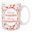 Designs Direct Creative Group Wondering and Wandering Rust Terrazzo Pattern 15 oz Mug
