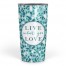 Designs Direct Creative Group Live What you Love Teal Terrazzo 20 oz Tumbler