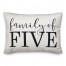 Family of Five 14x20 Indoor / Outdoor Pillow