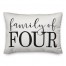Family of Four 14x20 Indoor / Outdoor Pillow