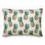 Pineapple Print White 14x20 Indoor / Outdoor Pillow