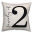 Script Family of Two 18x18 Indoor / Outdoor Pillow