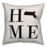 Home Massachusetts 18x18 Indoor / Outdoor Pillow