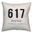 Boston Coordinates 18x18 Indoor / Outdoor Pillow