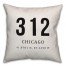 Chicago Coordinates 18x18 Indoor / Outdoor Pillow