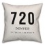 Denver Coordinates 18x18 Indoor / Outdoor Pillow