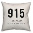 El Paso Coordinates 18x18 Indoor / Outdoor Pillow